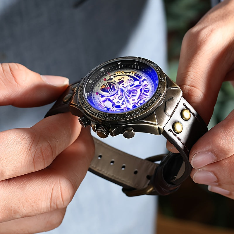 Erkaklar uchun mukammal sovg'a - retro dizaynga ega, zamonaviy va klassik mexanik soat.