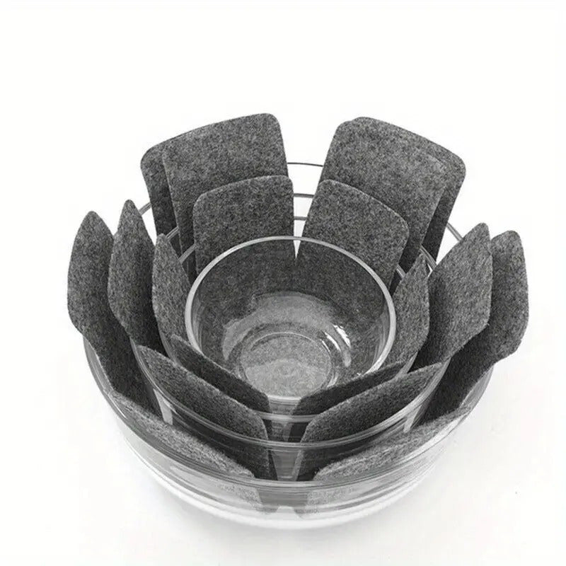 12-Piece Non-Stick Felt Pot Protectors Heat Scratch Resistant Mats