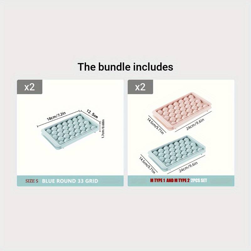 Home Kitchen Ice Cube Tray With Lid Reusable Ice Mold For Refrigerator