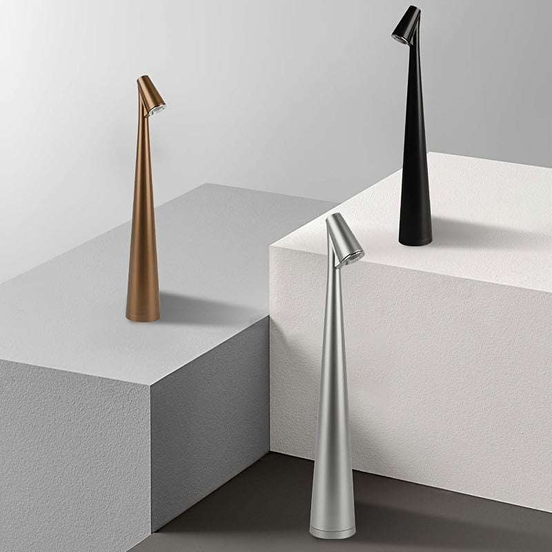 Rechargeable LED Desk Lamp with Touch Control, Adjustable Colors for Reading and Studying