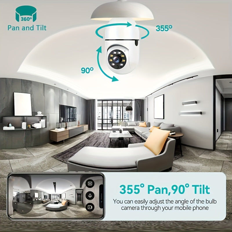 Smart WiFi Camera with Night Vision Two-Way Audio Wide Angle Lens for Real-Time Monitoring