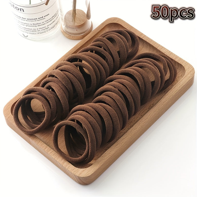 50/100 Frantsuzcha uslubdagi soch halqalari - Qalin va yuqori elastik ayollar uchun soch iplar - Mukammal bitiruv sovg'asi