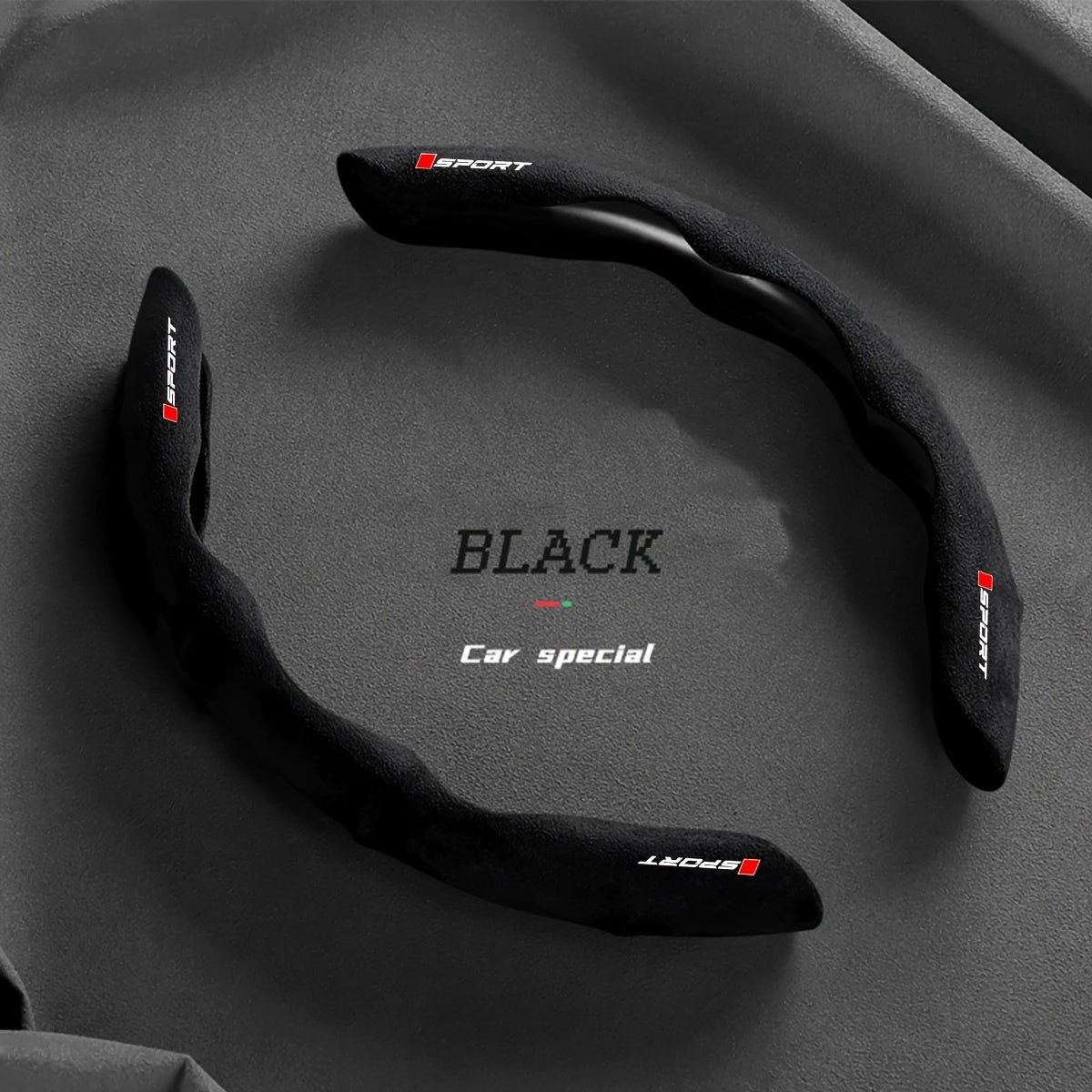 Textured Leather Steering Wheel Cover for Honda 36-38cm Non-Slip Breathable Resin