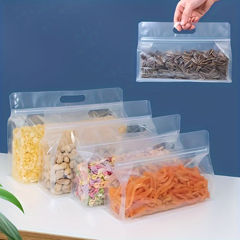 Premium Food Storage Bags Pack of 10 20 30 Leak-Proof Reusable Transparent