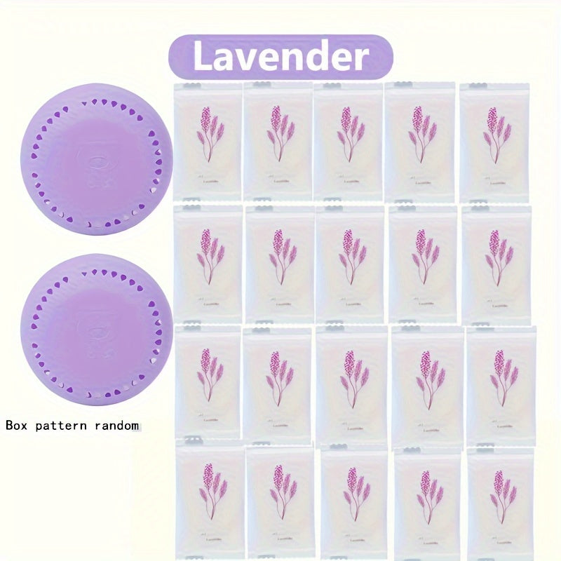 20Pcs Long-Lasting Fragrant Solid Deodorizer Tablets for Home Car Bathroom