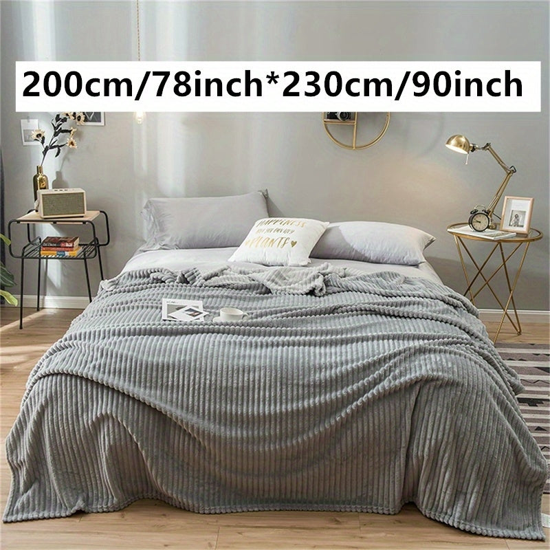 Faux Rabbit Fur Bed Blanket Soft Plush Throw for Bed Couch 50x60 Inches