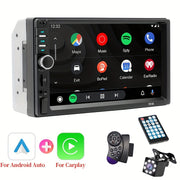 17.78cm HD Avtomobil Stereo Bosh ekran Android Auto CarPlay GPS Aux USB Rul boshqaruvi uchun simsiz ulanish