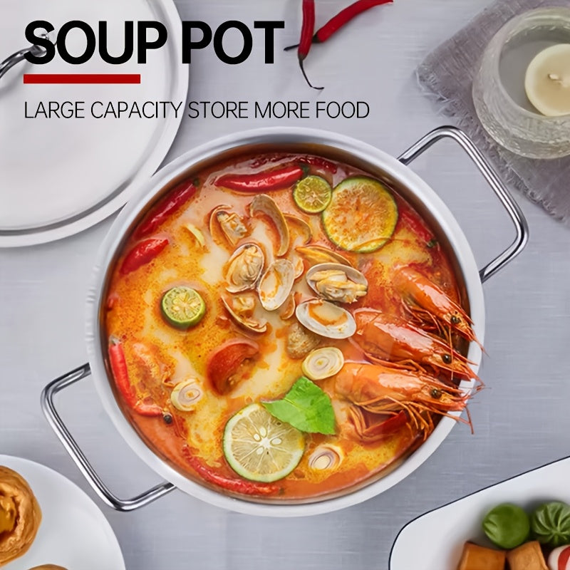 Set of Seven Aluminum Cooking Pots with Thickened Cross-Border Soup Pot Set 14-26cm