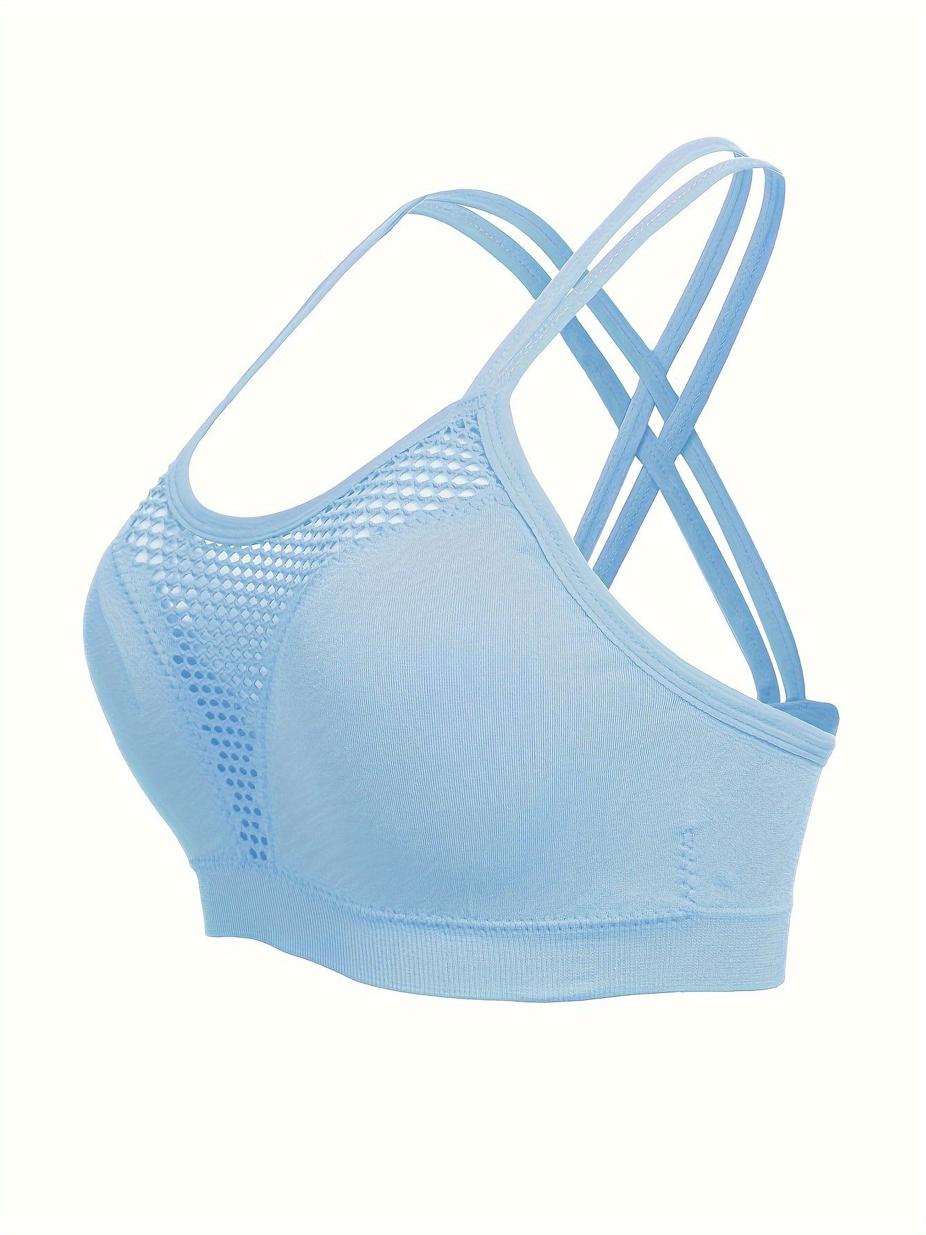 Plus-Size Seamless Sports Bra for Women Breathable Double Shoulder Design