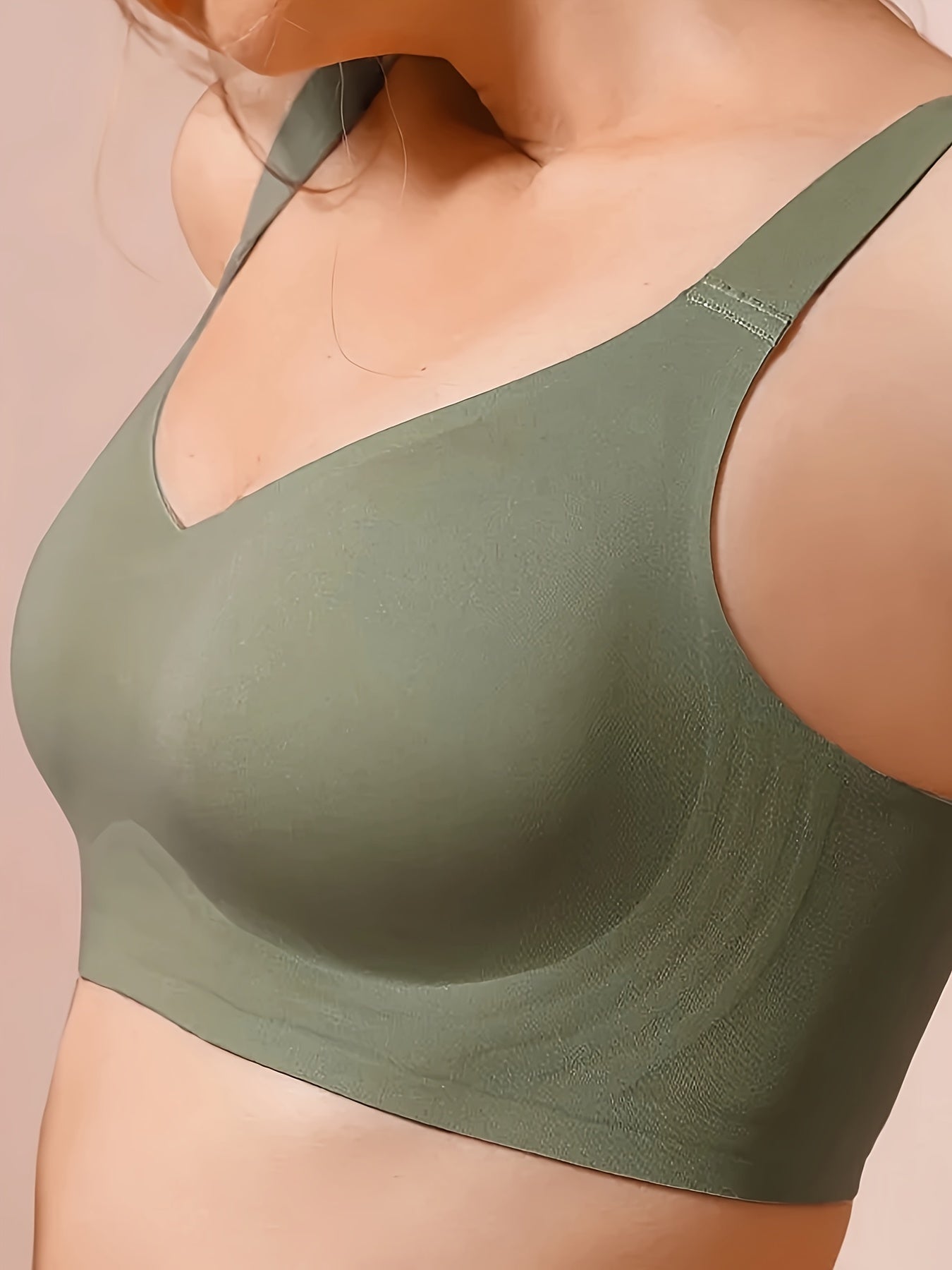 Women's Seamless Wireless Sports Bra with Removable Pads Nylon Spandex Yoga Tank Top