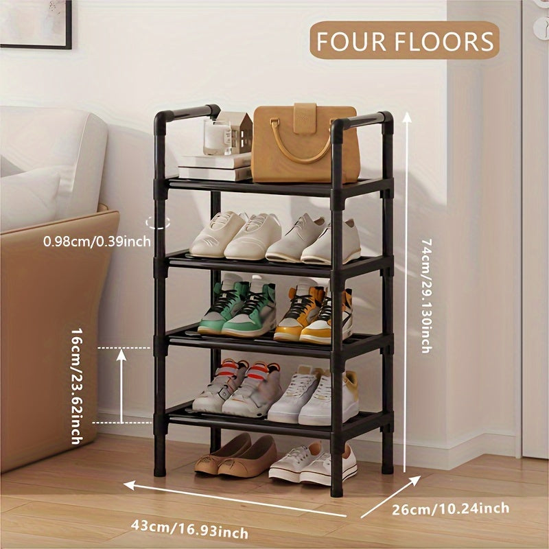 Qora poyabzal javoni, ko‘p qavatli saqlash tashkilotchisi, kirish eshigi, koridor, mehmonxona, yotoqxona uchun