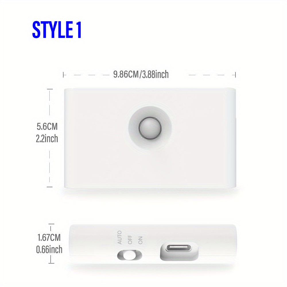 Wireless LED Night Light with Motion Sensor USB Charging for Bedrooms Bathrooms and Corridors