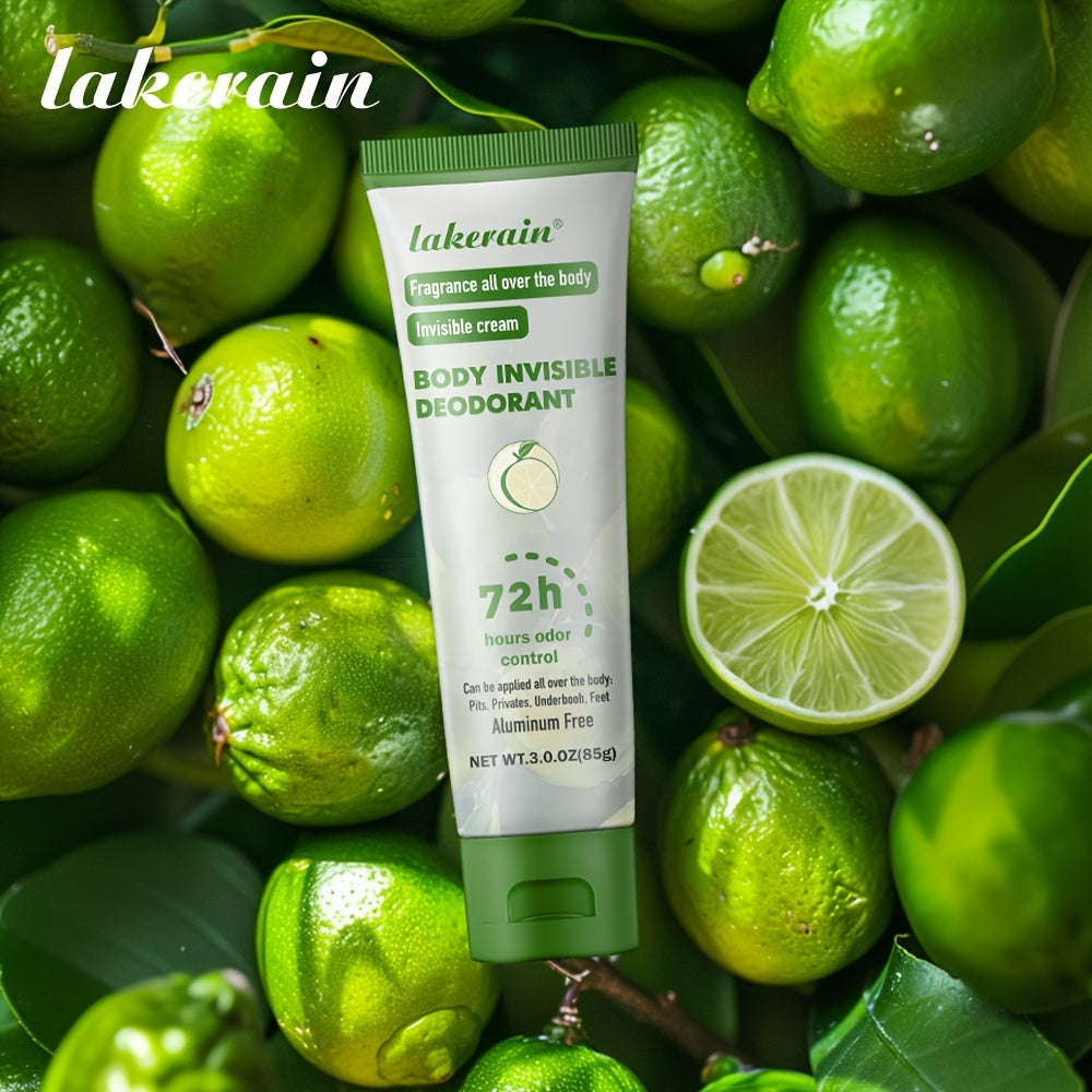 Lakerain Невидимый Дезодорант для Тела, 72 Часа Защиты от Запаха, Без Аллюминия, 3.0Oz (85G)