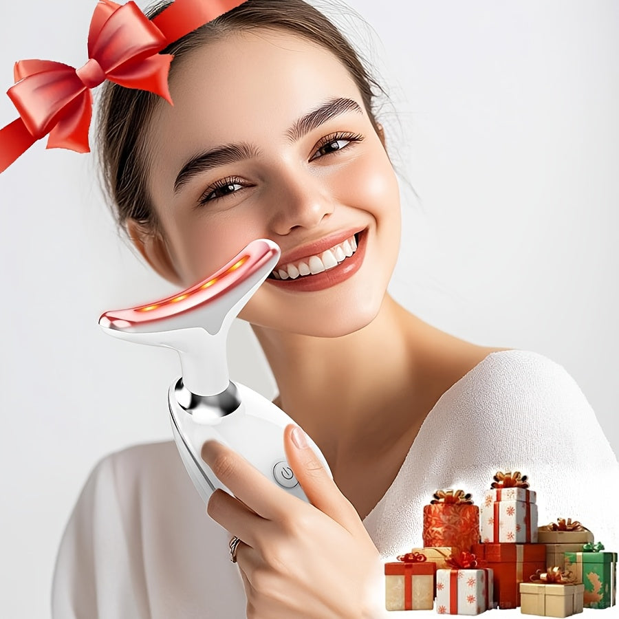 Face and Neck Massage Tool in 3 Colors USB Rechargeable Portable Facial Massager for Women