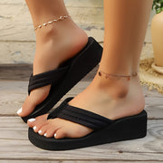 Ladies Thick-Soled Indoor Outdoor Slippers Comfortable Warm Size Options