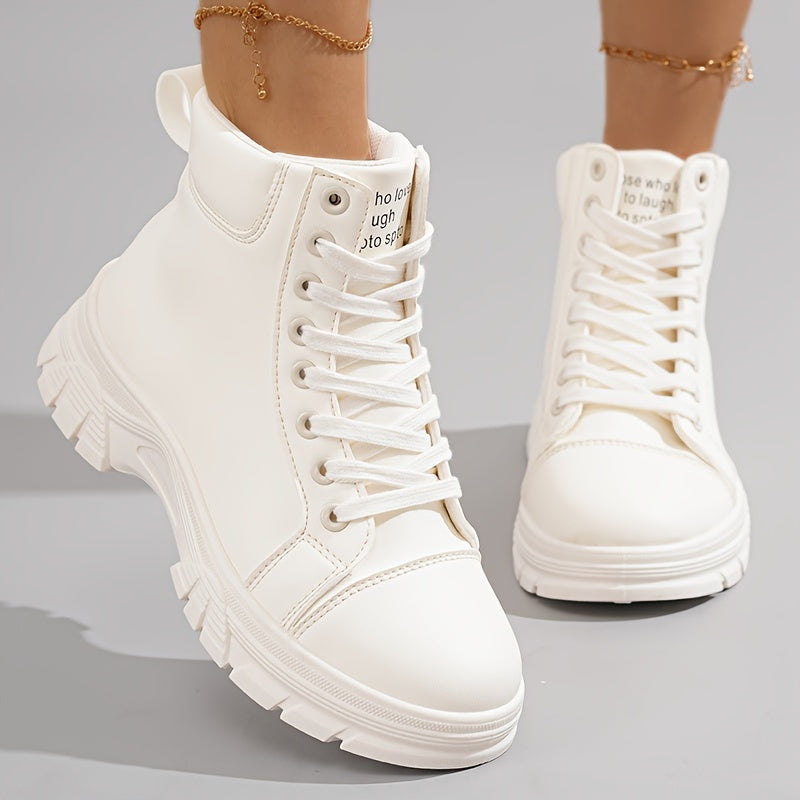 Women's Water-Resistant Low-Heel Hiking Boots with Cushioned Insole