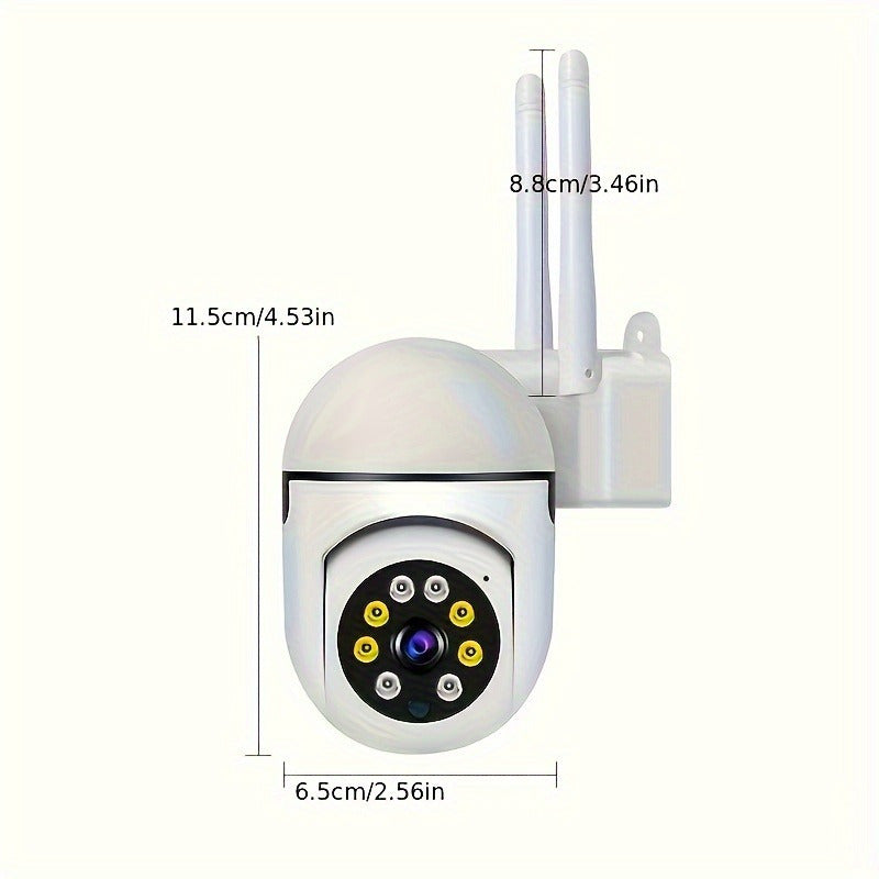 Ichki xavfsizlik kamerası HD 240p kechki ko‘rish Pan Tilt Zoom ob-havo sharoitlariga mos keladi Alexa bilan mos keladi