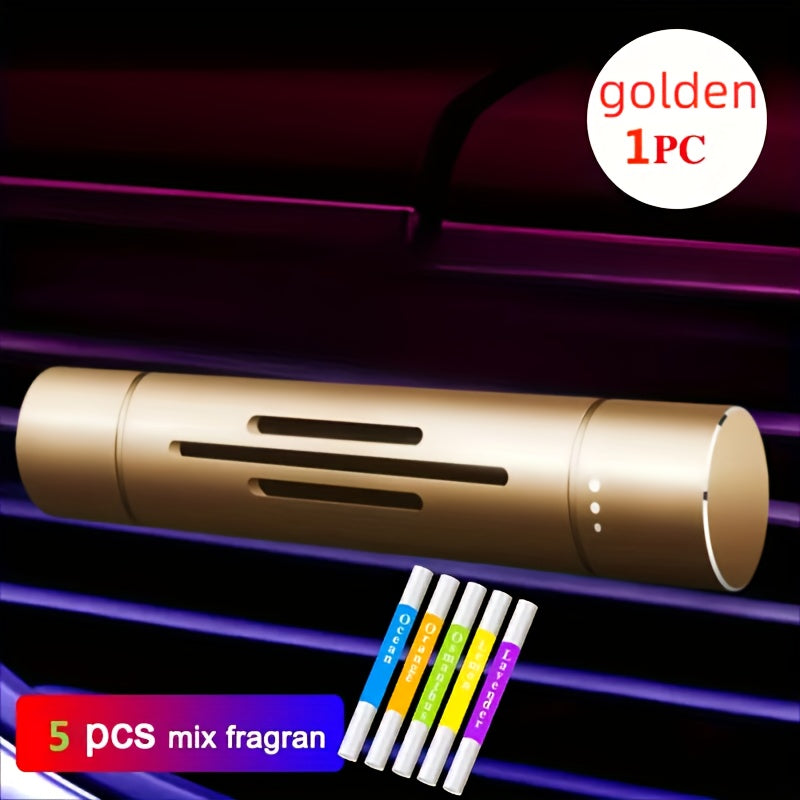 Car Air Outlet Aromatherapy Diffuser with 5 Scent Variants and Essential Oil Tablets