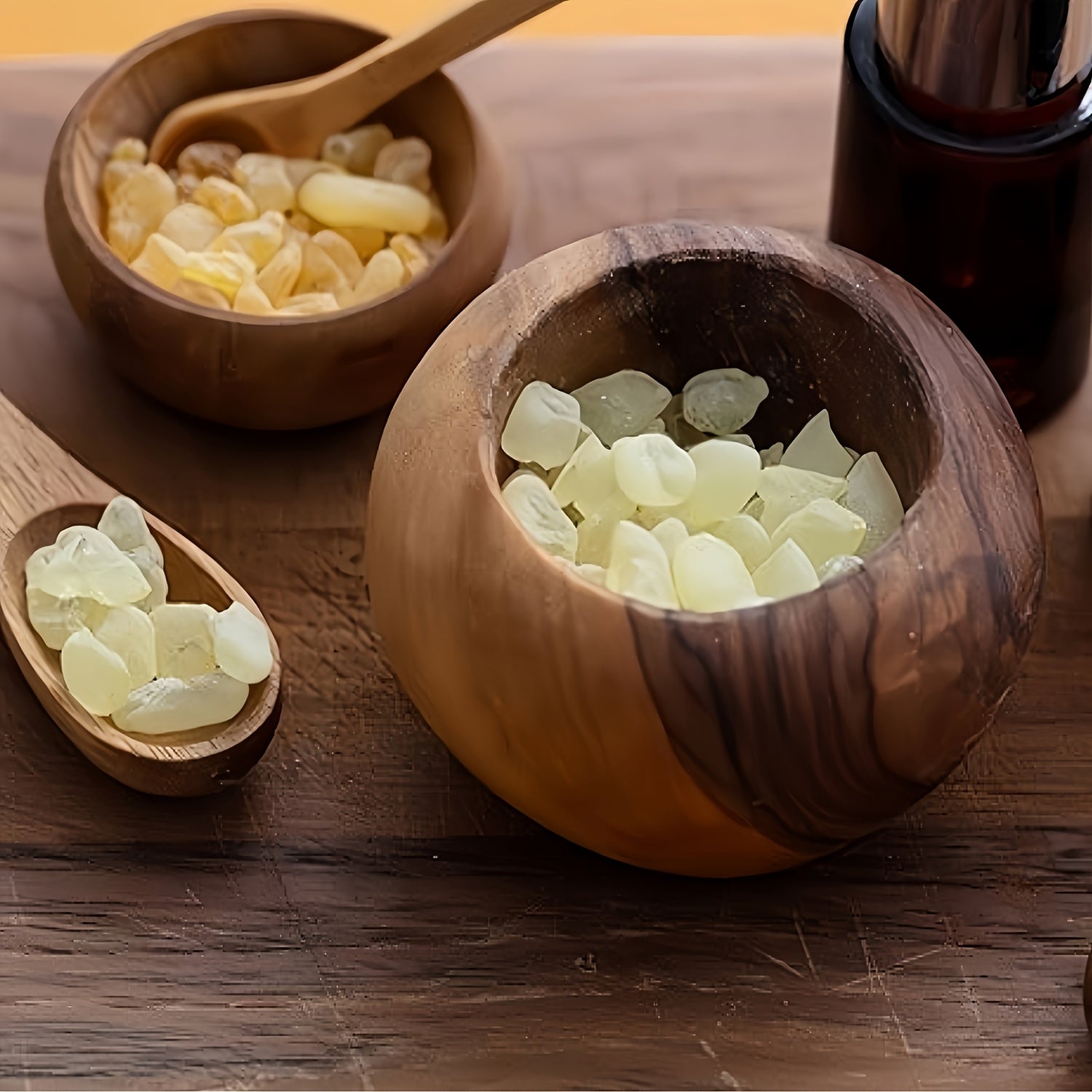 Frankincense Resin with Natural Rattan for DIY Purification Home Decor and Gifts