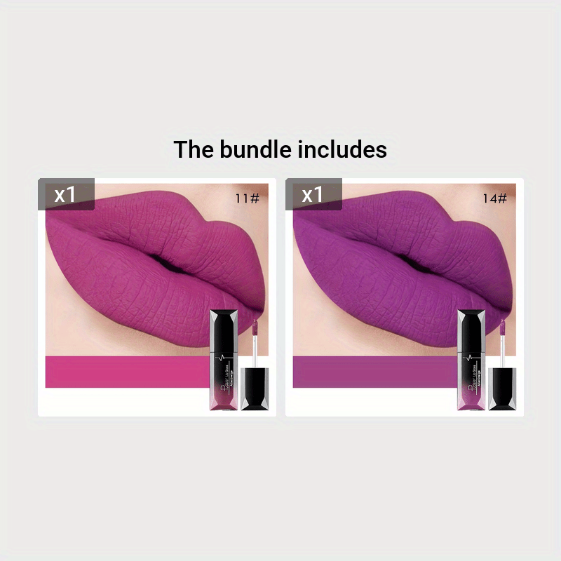 Velvet Matte Liquid Lipstick Long-Lasting Waterproof Berry Nude Tones