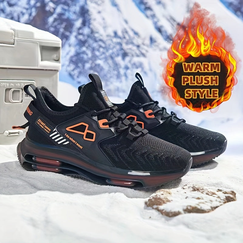 Men's Breathable Fabric Running Sneakers for Jogging and Casual Wear