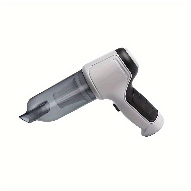 Portativ, simsiz mini qo'l vakuum tozalagichi avtomobil va uyda foydalanish uchun. Yuqori samaradorlik bilan USB orqali zaryadlanadi. Uy hayvonlari sochlarini tozalash uchun ideal. Kulrang/Yashil rang.