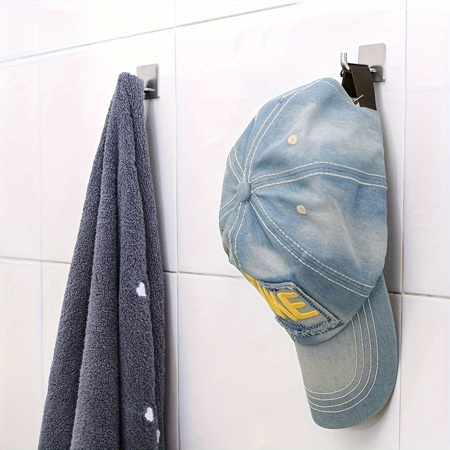 Heavy Duty Stainless Steel Elephant Trunk Hook No Drilling Wall Mount for Kitchen Bathroom