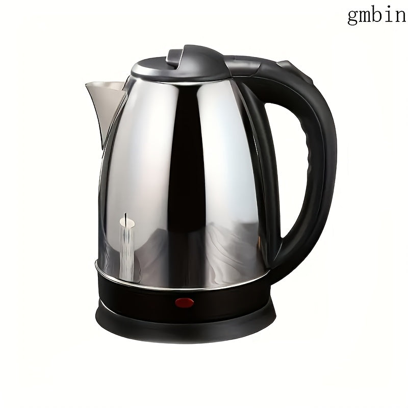 Electric Kettle Stainless Steel Glass 1500W Fast Boil Black Accents