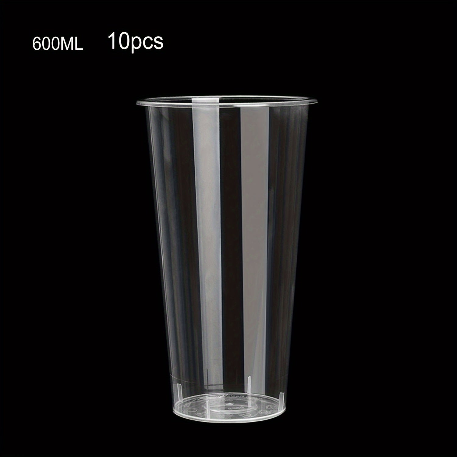 Frosted Plastic Cups with Lids 600ml 500ml 360ml Dishwasher Safe Eco-Friendly