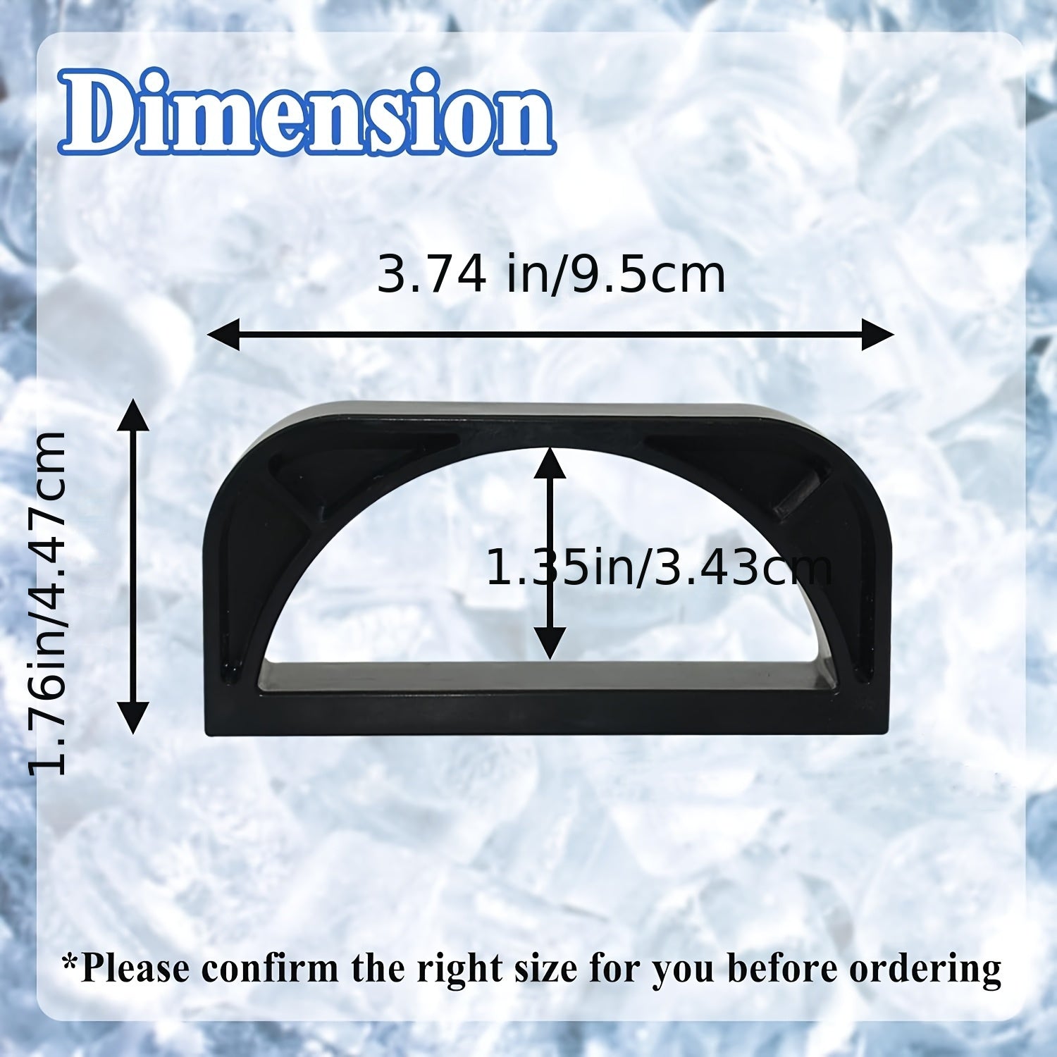 Магнитный держатель для ледяных совков - прочный пластик, легкий доступ