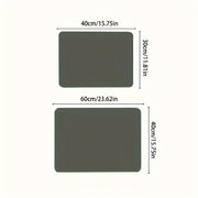 Qora 3D Gül dizayni taxta idishlarini quritish matosi, namlikka chidamli, sirpanmaydigan rezina orqa qismi bilan
