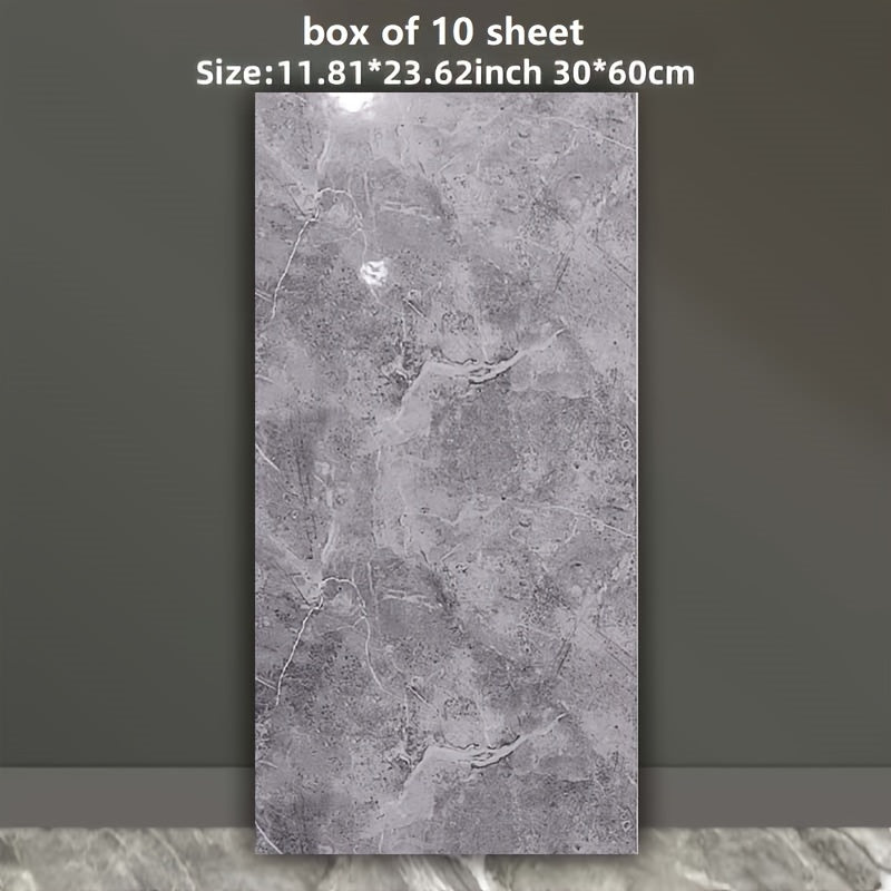 Self-Adhesive Foam Marble Wall Tiles 10pcs 20pcs Waterproof Puzzle Pattern for Living Room Kitchen Bathroom