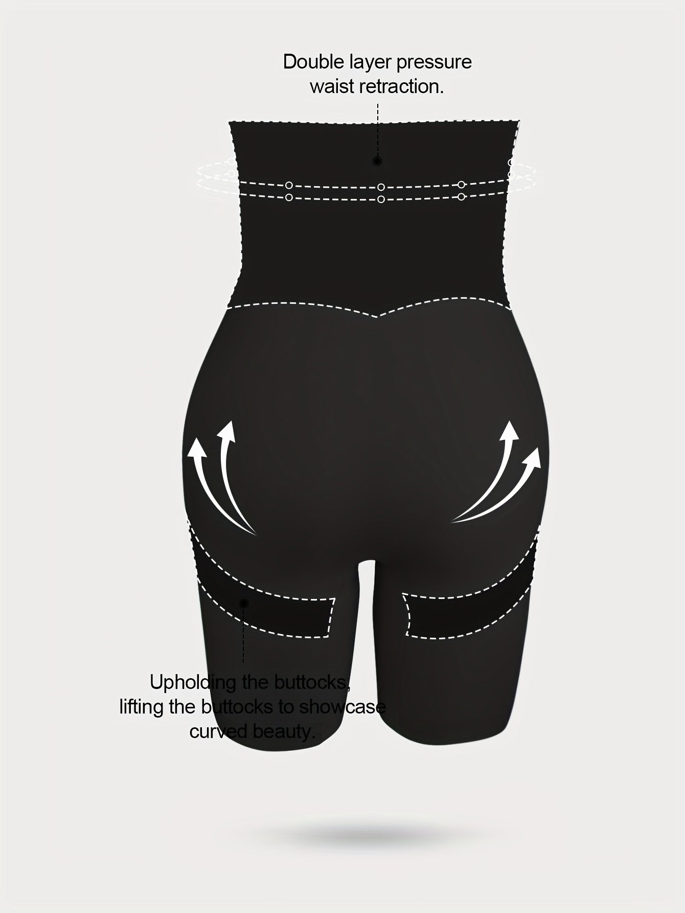 TE6079-SKIN: Женское корректирующее белье для талии, живота и бедер с невидимой поддержкой для комфорта.