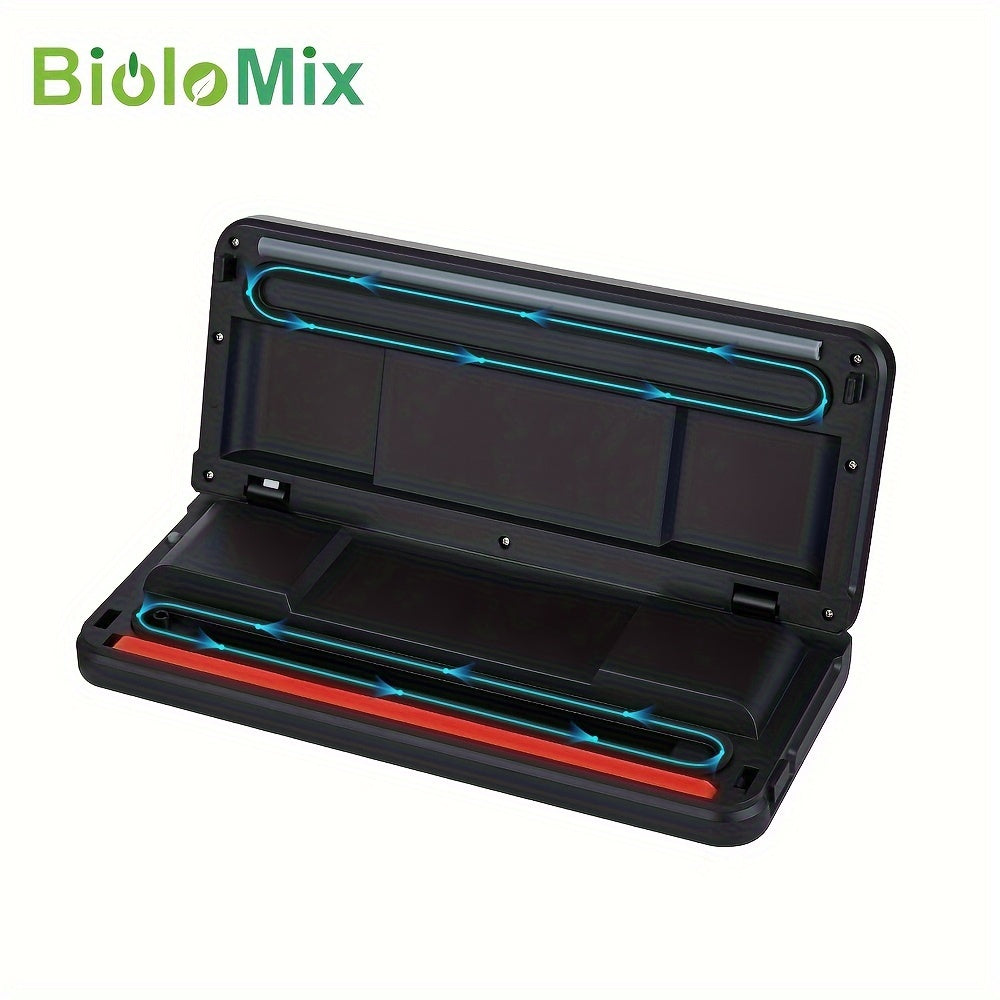 Vacuum Packing Machine seals food with 10 vacuum bags for wet dry storage