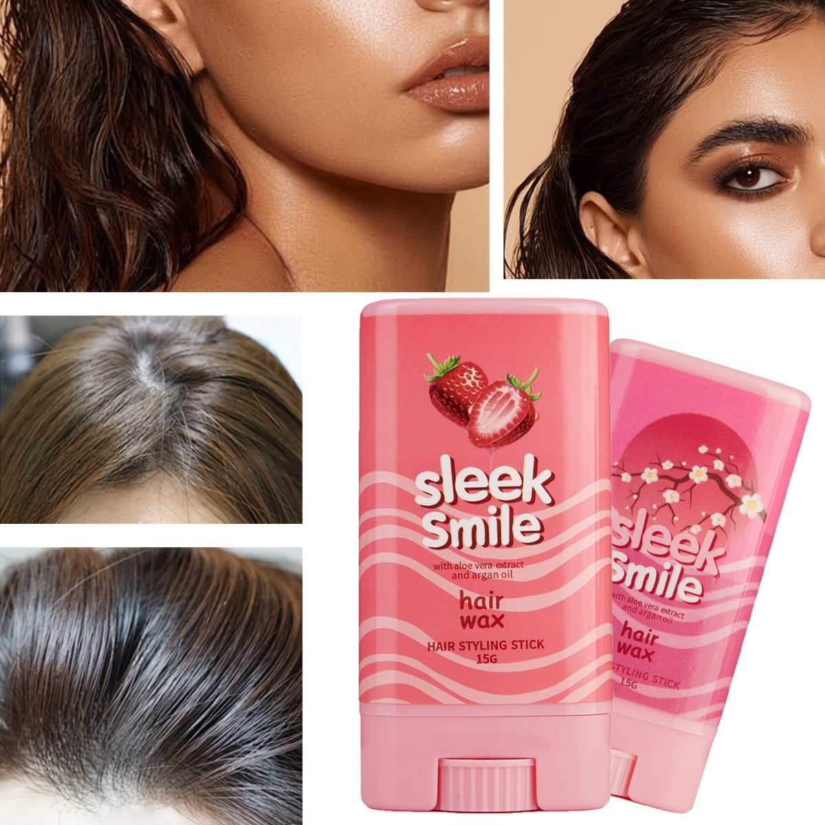 Unisex Hair Styling Stick Balm 15g Moisturizing Strong Hold Natural Look