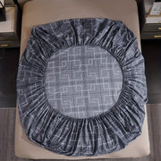 Geometric Print Fitted Sheet Deep Pocket Bed Bedding Mattress Protector for Bedroom or Guest Room