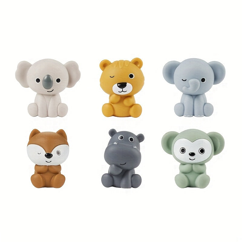 Floating Bath Toy for Kids with Animal Finger Covers Stackable Water Play