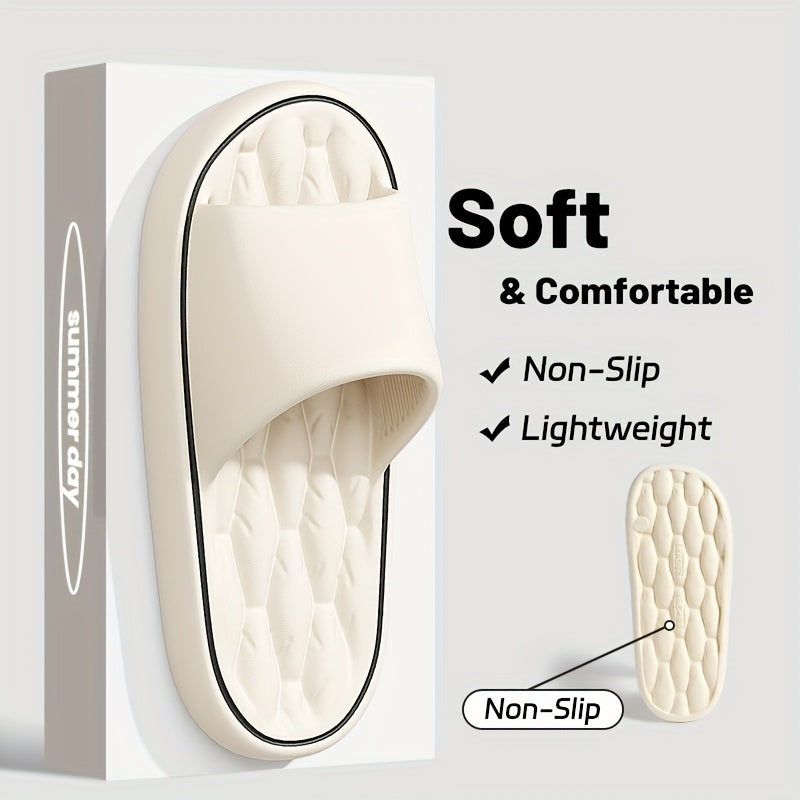 Unisex EVA Slippers with Non-Slip Thick Sole and Round Toe for Indoor Hiking and Daily Use