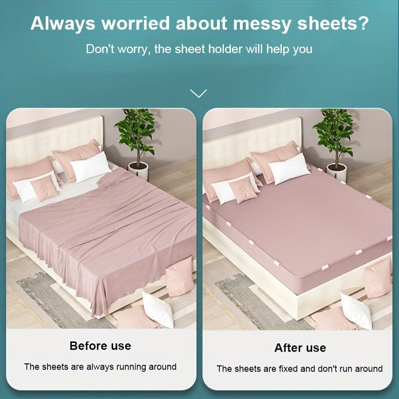 10 or 30 Pieces Upgraded Removable Bed Sheet Clips for Bedding Storage