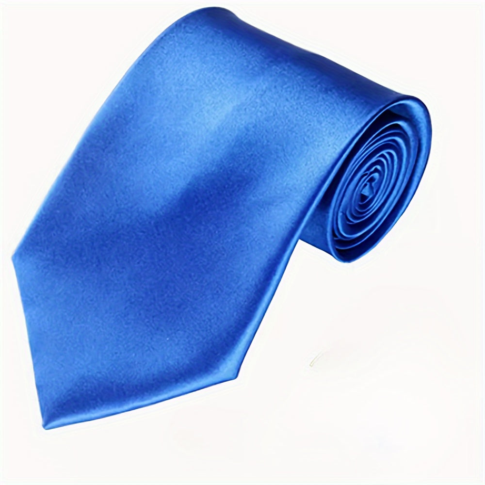 Oq rangli, burgundy va ko'k rangli erkaklar uchun 8 sm kenglikdagi to'liq rangli galstuklar, to'ylar va sovg'alar uchun