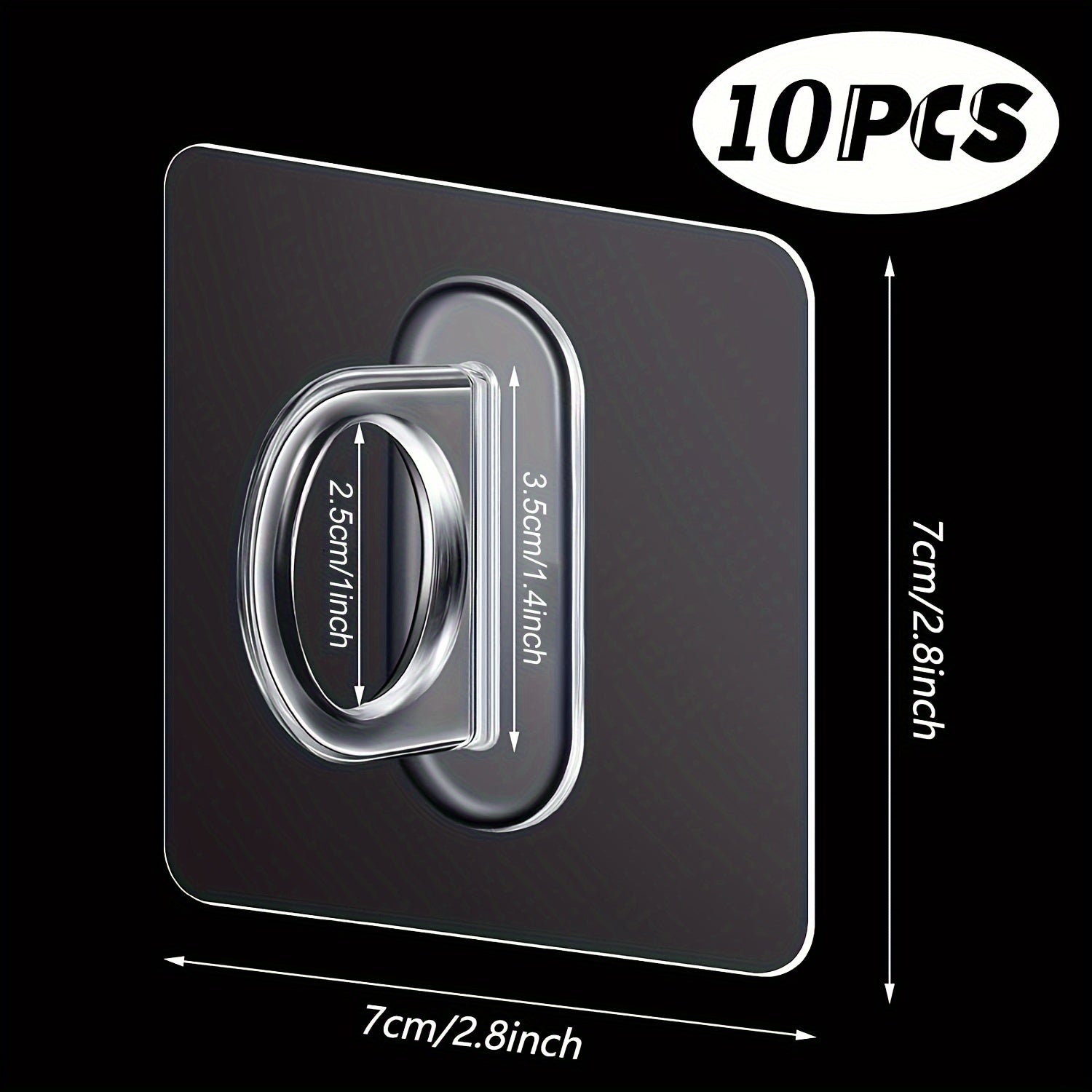 10 штук прозрачных пластиковых держателей для распылителей для организации кухни и ванной