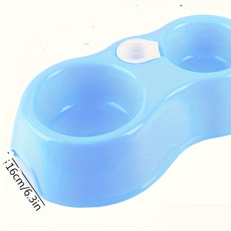 Automatic Plastic Pet Feeder and Water Dispenser Set for Cats and Dogs Double Bowls