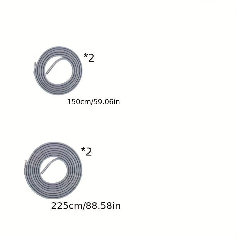 Kit de cuerda de reparación elástica para sillas de playa con bungee, tumbonas, 4 correas de reemplazo, gris