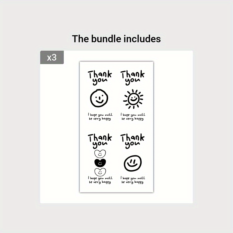 100pcs Rectangle Box Seal Stickers for Packaging and Gift Box Decoration