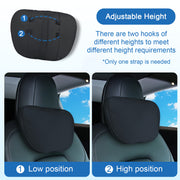 Car Headrest Neck Pillow Breathable Ergonomic Support for Car Seat