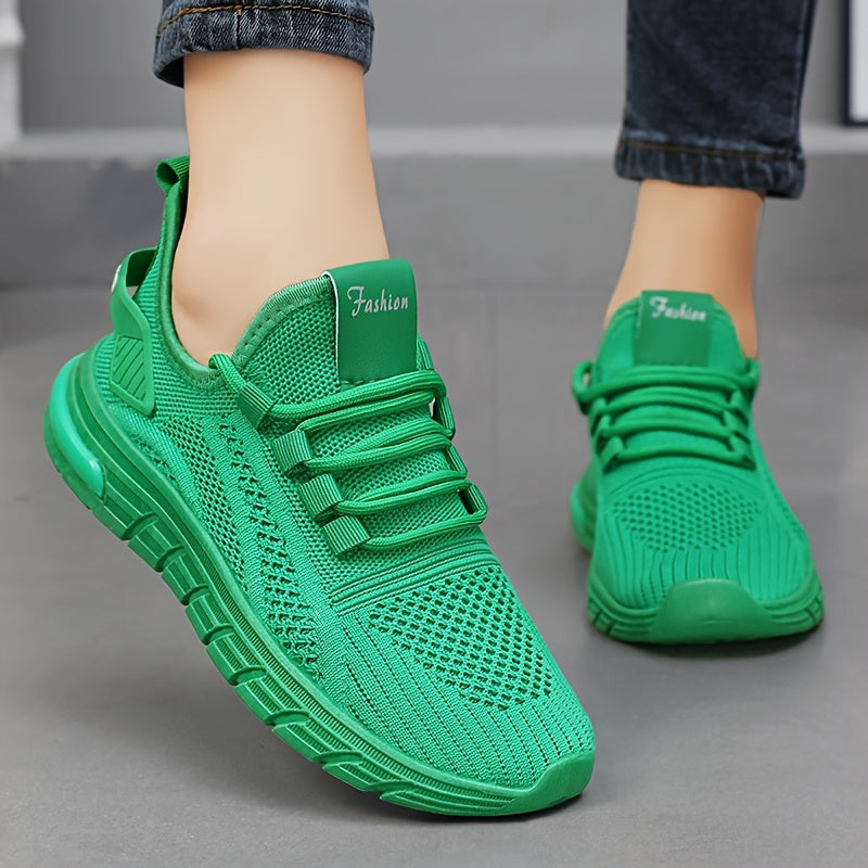 Women's Casual Knit Sneakers, Multi-Color Lightweight Running Walking Shoes