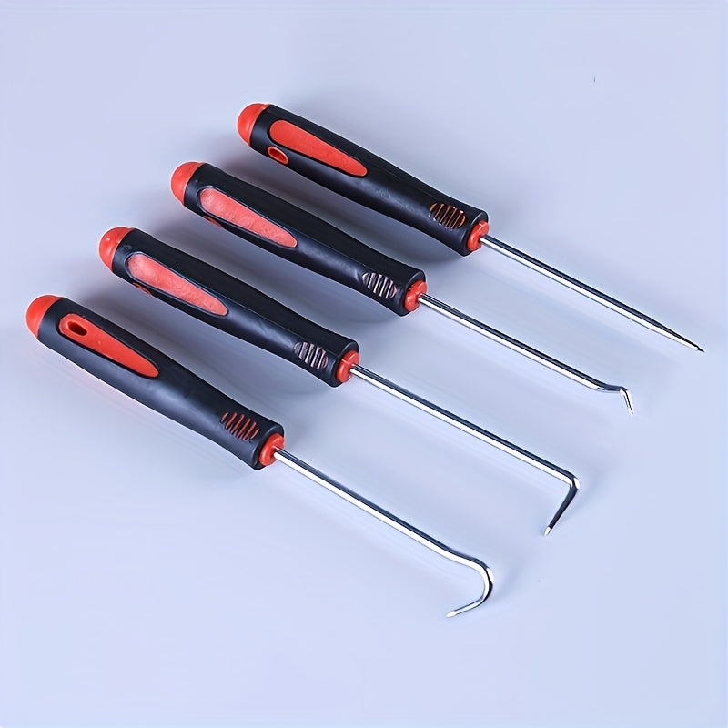 Set of 4 Automotive Electronic Maintenance Tools Precision Pick Hook Scraper Non-Slip