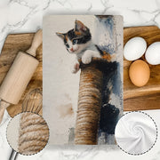 2 Ultra Soft Kitchen Towels Kitten Cat Tree Design 16x24 Inches Absorbent