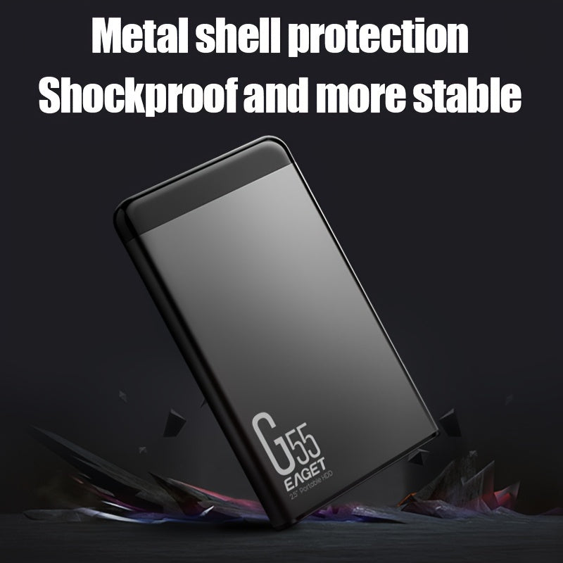 6.35cm Portable External Hard Drive 500GB 1TB USB 3.0 Metal Enclosure for PC MacBook PS4 Xbox Smart TV