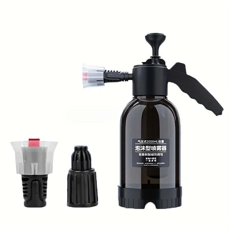 2L Hand Pump Foam Sprayer for Car and Home Cleaning No Electricity or Battery